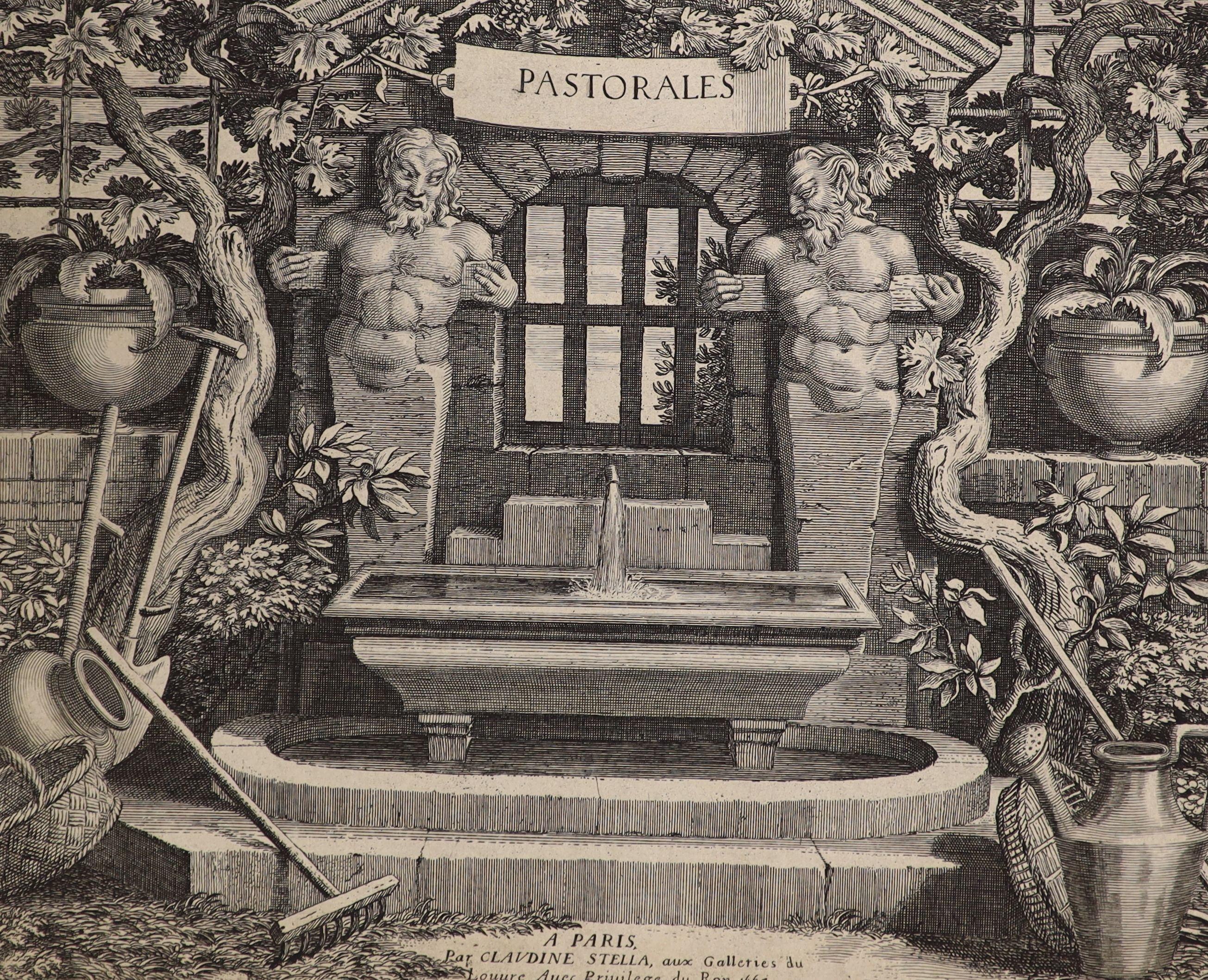 Tanje after Hutin, engraving, Quadro ddi Francesco Albani, overall 43 x 51cm, together with a group of other assorted unframed engravings